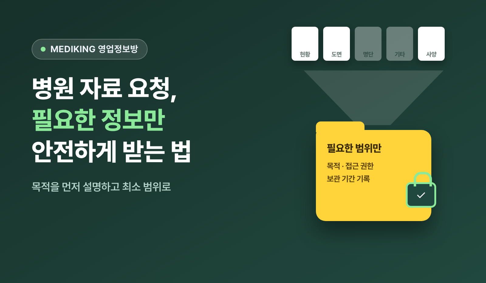 병원 자료 요청, 필요한 정보만 안전하게 받는 법
